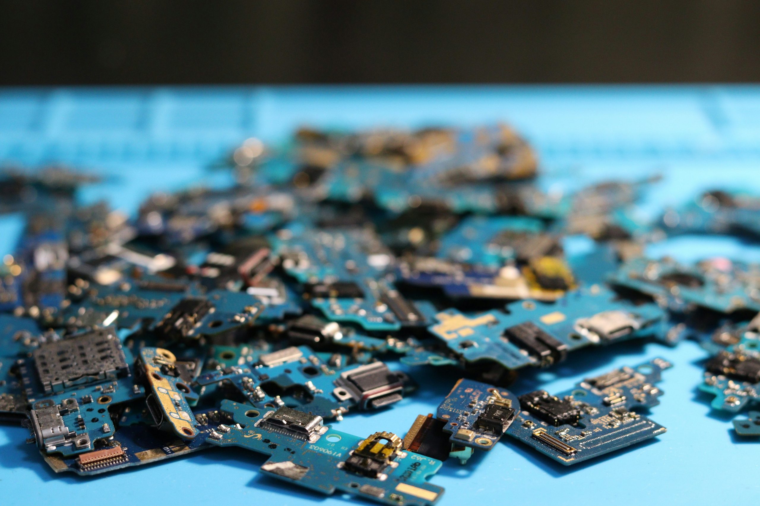 A stack of electronics showing multiple layers of protection